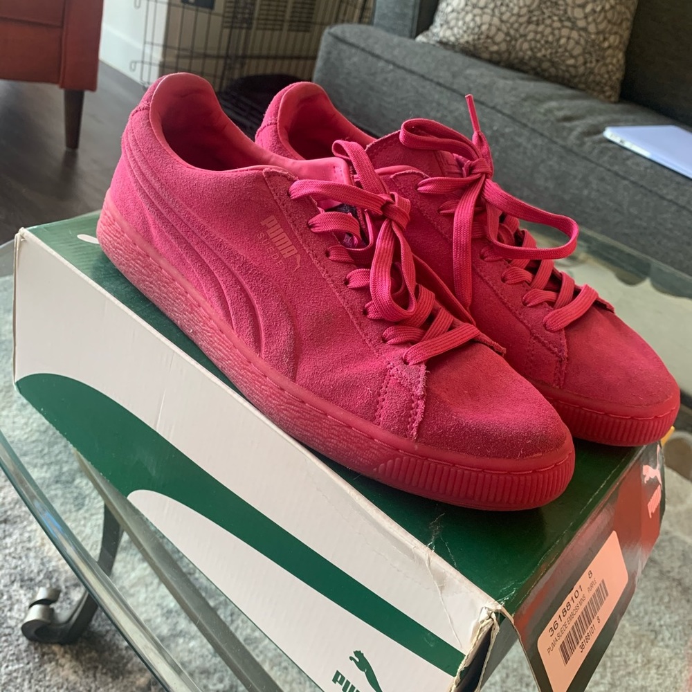 Puma Suede Emboss Iced Fluo Beetroot Purple